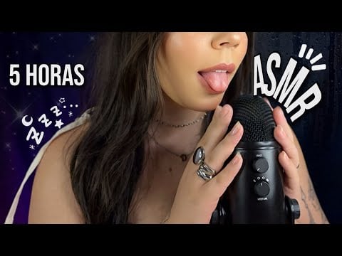 ASMR 5 HORAS SONS DE BOCA, Cliques de Língua, Estalos… (Durma A Noite Toda)
