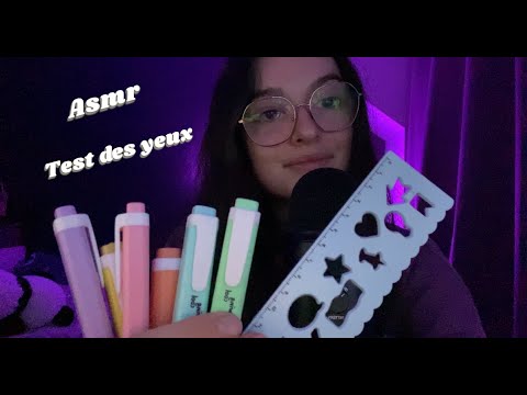 ASMR | test de la vision 👀