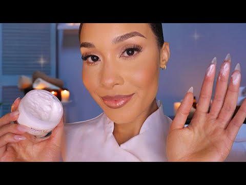 ASMR Dreamy Creamy Spa Facial Roleplay ✨ Sleepy Personal Attention, Skincare & Pampering