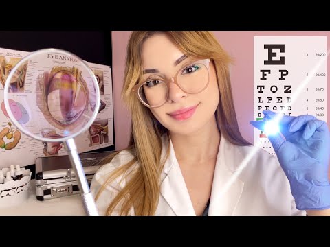 ASMR Orbital Eye Exam Detailed Realistic Medical Roleplay 👓 Glasses Fitting, Light Exam, Lens 1 OR 2