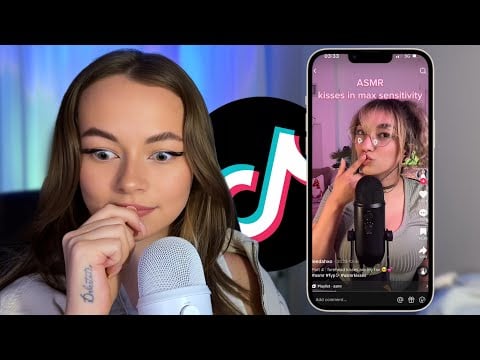 ASMRtist reacts to TIKTOK ASMR (I hate these triggers)