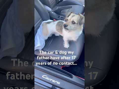 The puppy is such a cutie & friendly atleast 🫶🏽  #porsche #puppy #fatherdaughter #sportscar