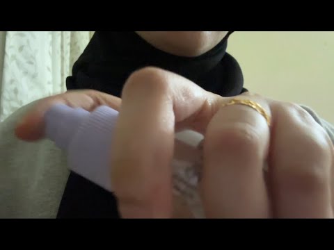 ASMR | Spraying positive energy to you (tapping sounds, spray sounds, bottle shake sounds)