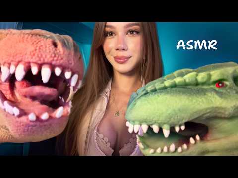 ASMR DINOSAURS 🦖 1 HOUR TRIGGER (mouth sounds, visuals) 💋