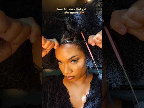 1 step lazy girl hairstyle  😲  #naturalhair #chill