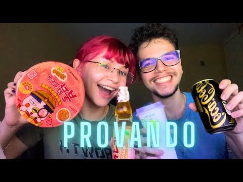 ASMR PROVANDO DOCES COREANOS (E PASSANDO MAL)