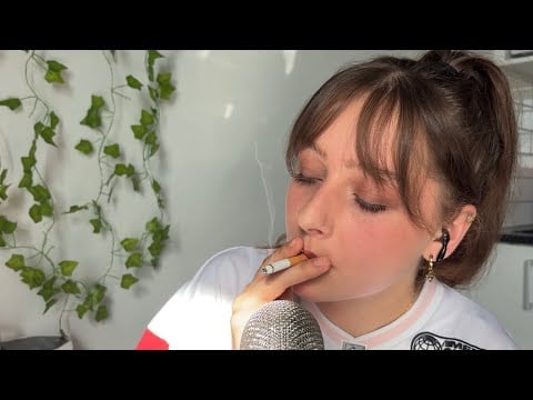 ASMR | Smoke a Cigarette With Me (Pt.6) + soft Mouth Sounds 