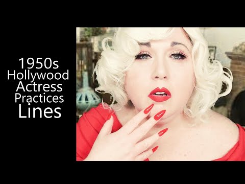 ASMR 1950s Old Hollywood Actress Practices Her Lines - Southern Accent