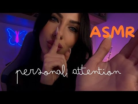 ASMR Personal Attention, Kisses, Mic Scratching, Mouth Sounds & Hand Movements