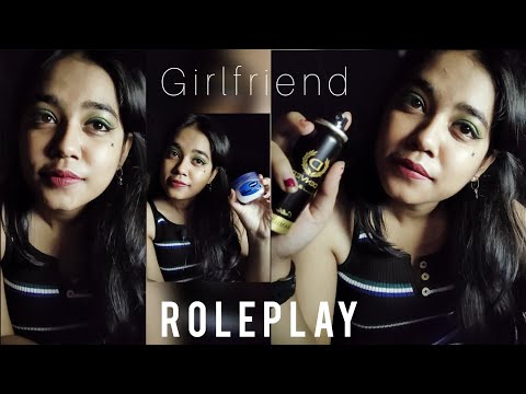 ASMR HINDI💜| GIRLFRIEND GETTING YOU READY FOR DATE🌹