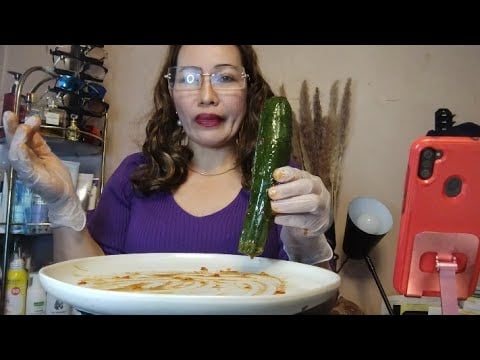 TRY NOT TO GAG CHALLENGE ZUCCHINI WITH CHAMOY