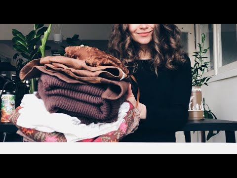 ASMR latest thrift haul  ✨ soft spoken ✨ fabric sounds ✨