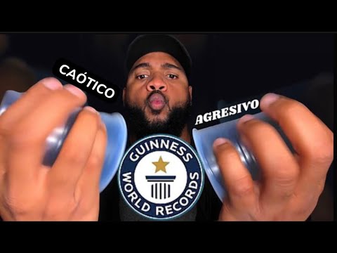 ASMR Nuevo RECORD MUNDIAL EN 1 MINUTO - CAÓTICO Y AGRESIVO - el 99.9% SE DUERME 😴😮