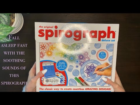 ✨Spirograph ASMR✨ |  unintelligible whispers  |  unboxing  |  tapping  |  crinkles  |  relaxing  |