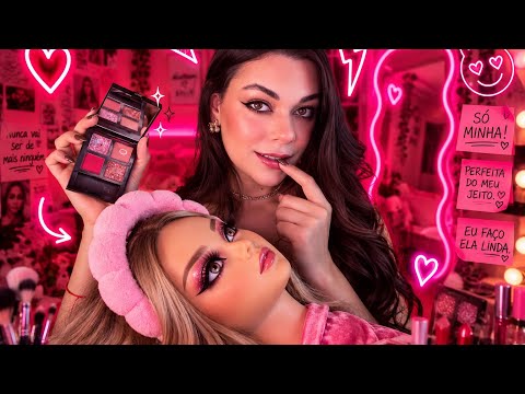 ASMR: Menina Obcecada Faz Maquiagem Em Você 😳