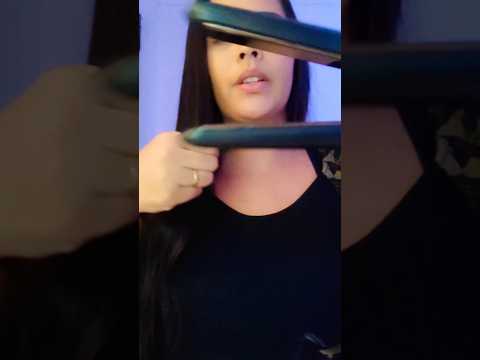 ASMR Caseiro - Fazendo chapinha no seu cabelo #asmrsounds #relax #penteados #asmr #tappings