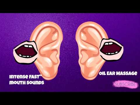 ASMR Binaural 3D Intense Fast Mouth Sounds, Oil Massage.