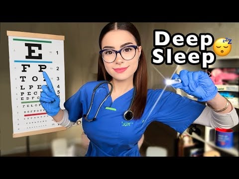 ASMR Full Body Exam for Sleep 👩‍⚕️ Doctor & Nurse Roleplay — Cranial Nerve & Eye Exam