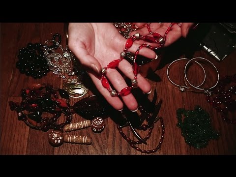 Old Necklace Collection: ASMR Whispering Binaural Ear To Ear
