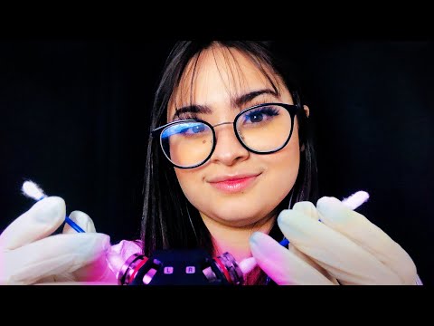 ASMR: LIMPANDO SEUS OUVIDOS! ( binaural ear to ear)