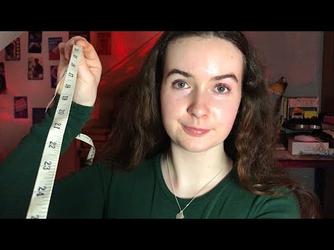 ASMR || Measuring your face📏 (drawing and measuring)