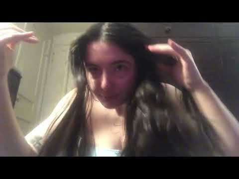 Brushing my hair and chatting about New Years resolutions | soft spoken ASMR