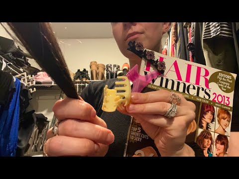 ASMR Hair Accessory Store (real hair sounds & clipping)