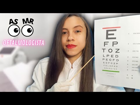 ASMR ROLEPLAY OFTALMOLOGISTA | Sons de Teclado, Voz Suave, Médica