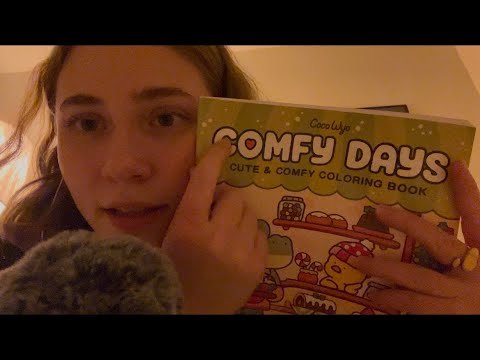 ASMR bedtime whispers + my new coloring book