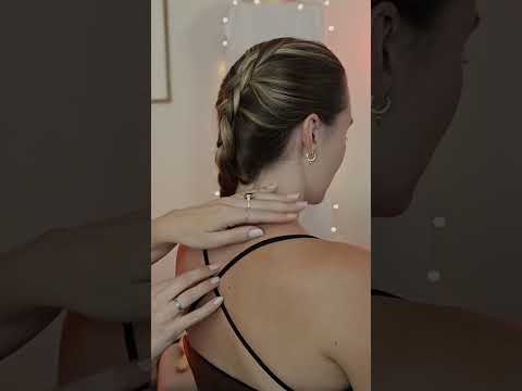ASMR back scratches & strap adjustments 🖤 #asmr #asmrrealperson #asmrsounds