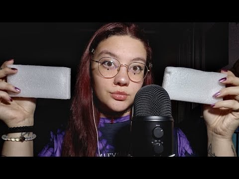 RILASSATI CON I SUONI DEL POLISTIROLO😴💜 (Styrofoam Rubbing) | ASMR ITA