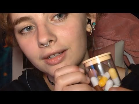 ASMR Mini Pill Lipsticks (mouth sounds, tapping, swatching)