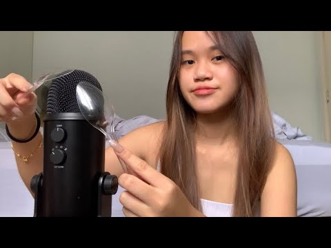 ASMR plastic spoons on mic | WEIRDEST TRIGGER YOU’LL EVER HEAR