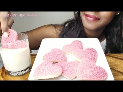 ASMR Eating💟Fresh Cookies & Milk [ No Talking ]