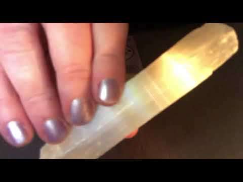 ASMR Connecting Your Past to Your Future Tarot Spread with Selenite Wand Cleansing