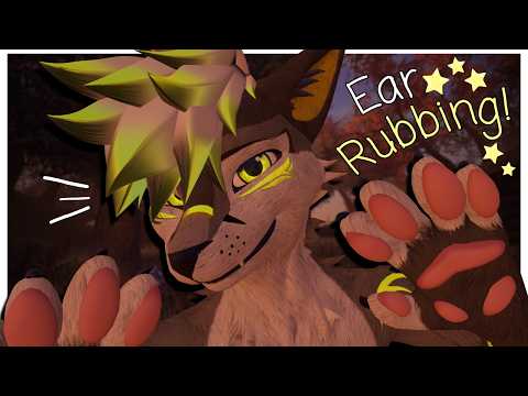 [Furry ASMR] Rubbing you Fluffy ears until YOU sleep :3 [Sleep-aid] [Soft-Spoken] [Mic Rubbing]