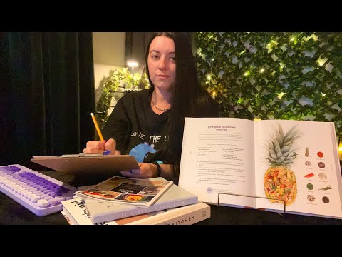 ASMR Personal Assistant Meal Planner | Page Turning, Writing, Typing, Soft Spoken