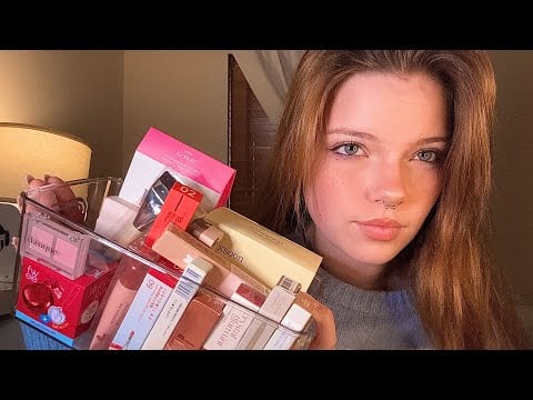 ASMR Yesstyle Makeup Haul 🍎 | Tapping, Scratching, + Whispers