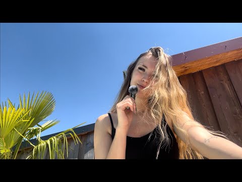 ASMR by the pool (chaotic triggers in the sun)☀️