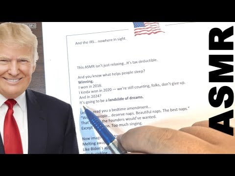 "Make ASMR Great Again": If Trump Did ASMR, This Is How It Would Sound (ASMR Paordy + relaxing)