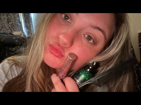 ASMR close up camera triggers 📷 (mascara, fizzy lotion, combing, + more!