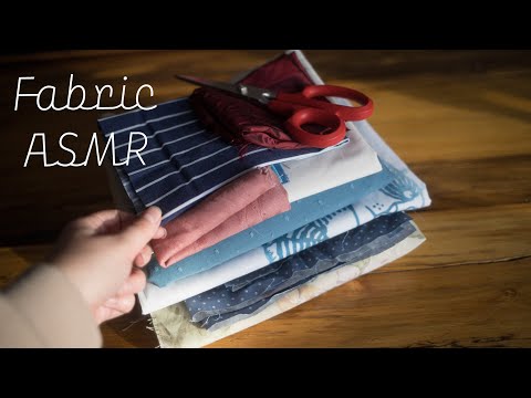 Fabric Sounds ASMR | Fabric Touching, Cutting