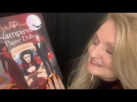 ASMR Let's Look at Vampire Fashion with Vampire Paper Dolls  🧛🏻‍♀️🧡