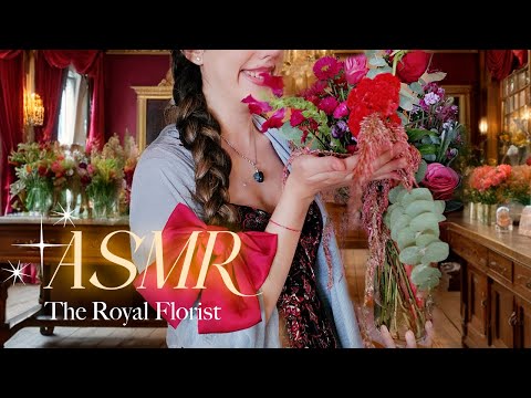 ASMR The Royal Florist 🌷👑 (unintelligible whispers, crinkly flowers, relaxing sounds)