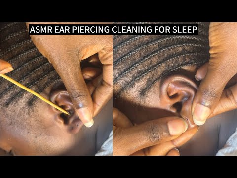 ASMR PROFESSIONAL EAR HOLE PIERCING CLEANING FOR THOSE WHO NEED QUICK SLEEP WITH GUM CHEWING.