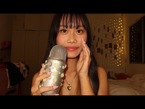ASMR close to the mic whisper rambling 🥂ྀི˚.༘⋆ (no mid-roll ads, high sensitivity)