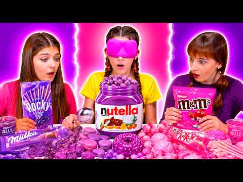 ASMR Purple, Pink, Yellow and Best Compilation Challenges