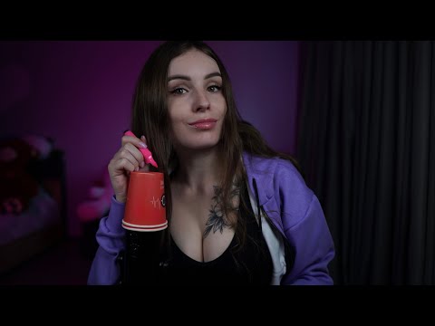 ASMR Paper Cup Scratching & Tapping & Drawing