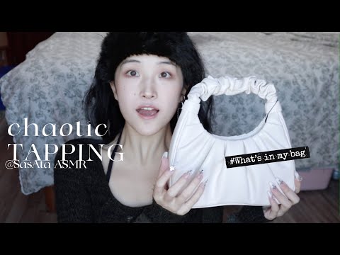 ASMR Fast Tapping Bag Colletions For sleep💤 | Mouth Sounds, Whispering,  Relaxing triggers😴