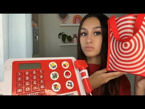 ASMR| Rude target worker scans you and other’s items😟
